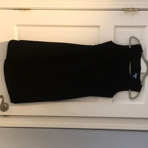 J. McLaughlin black dress size 8.  Sleeveless,beautiful weave fabric. Below knee